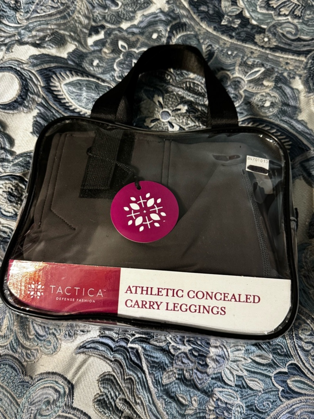 XL Tactica Athletic Concealed Carry Leggings - Dark Grey/Black